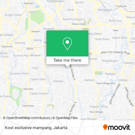 Kost exclusive  mampang map