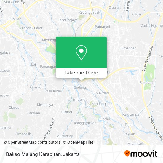 Bakso Malang Karapitan map