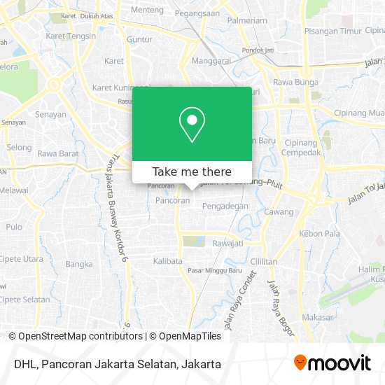 DHL, Pancoran Jakarta Selatan map