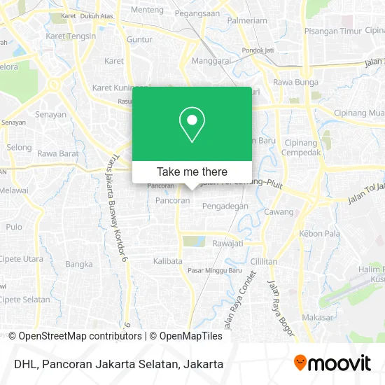 DHL, Pancoran Jakarta Selatan map