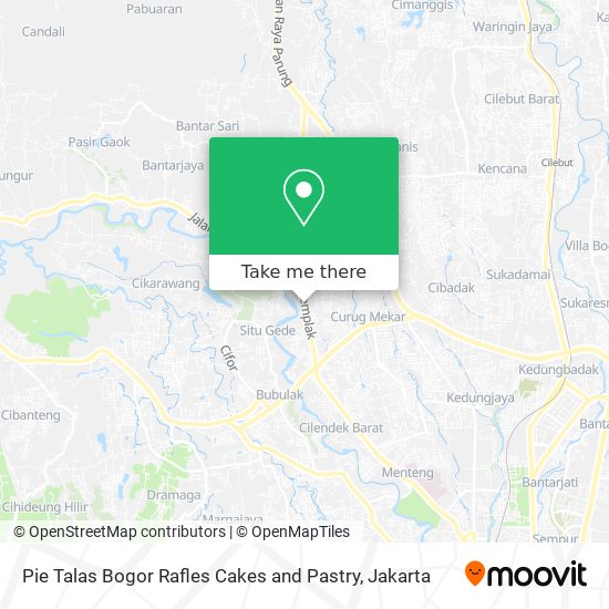 Pie Talas Bogor Rafles Cakes and Pastry map