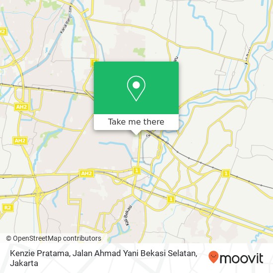 Kenzie Pratama, Jalan Ahmad Yani Bekasi Selatan map