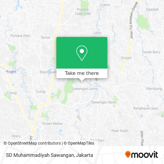 SD Muhammadiyah Sawangan map