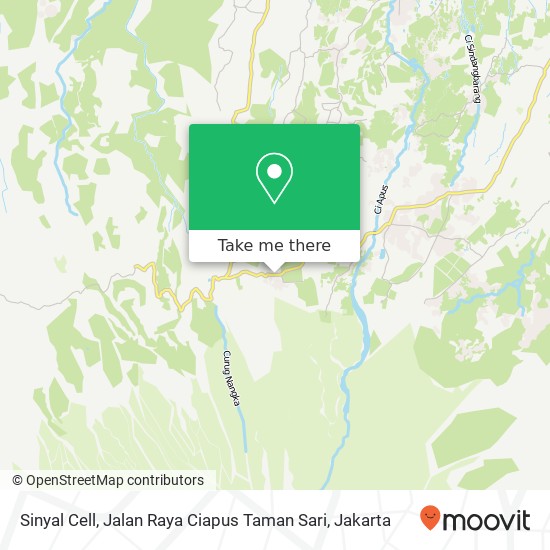 Sinyal Cell, Jalan Raya Ciapus Taman Sari map