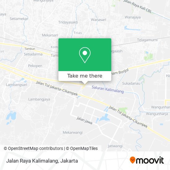 Jalan Raya Kalimalang map