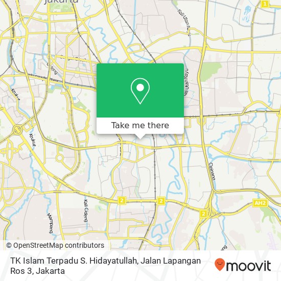 TK Islam Terpadu S. Hidayatullah, Jalan Lapangan Ros 3 map