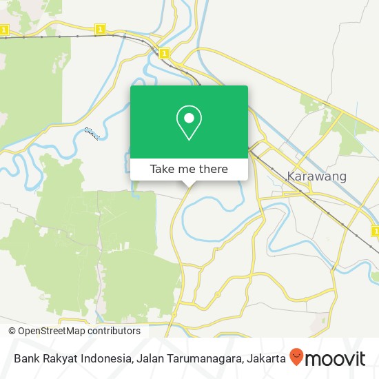 Bank Rakyat Indonesia, Jalan Tarumanagara map