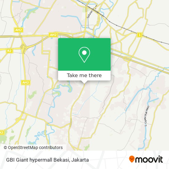 GBI Giant hypermall Bekasi map