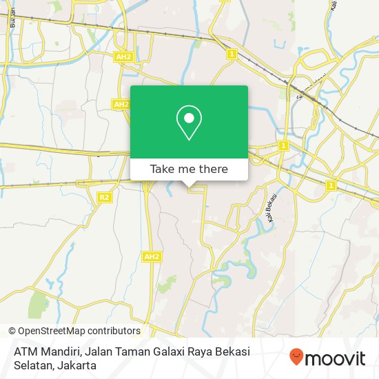 ATM Mandiri, Jalan Taman Galaxi Raya Bekasi Selatan map