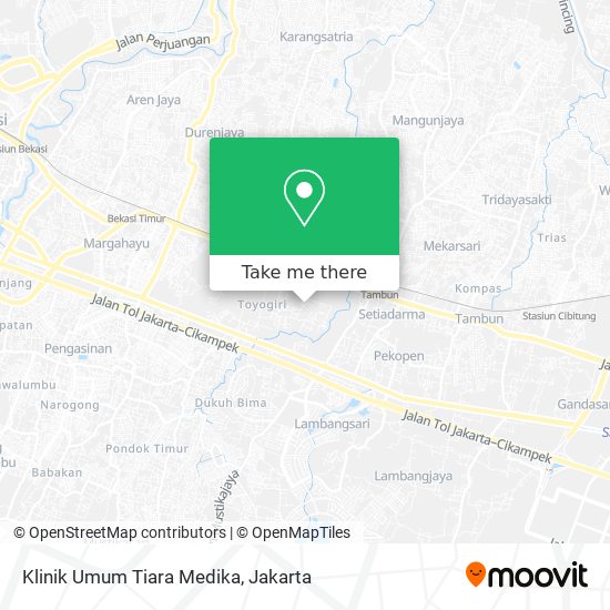 Klinik Umum Tiara Medika map