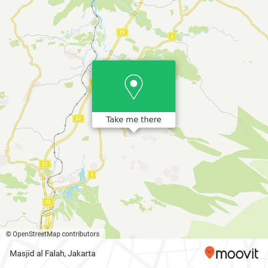 Masjid al Falah, Indonesia map