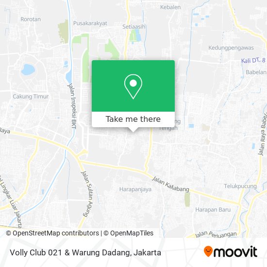Volly Club 021 & Warung Dadang map