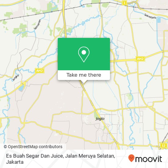 Es Buah Segar Dan Juice, Jalan Meruya Selatan map