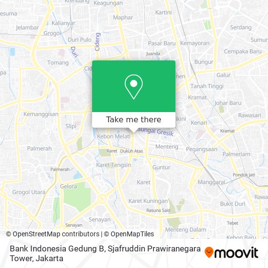 Bank Indonesia Gedung B, Sjafruddin Prawiranegara Tower map