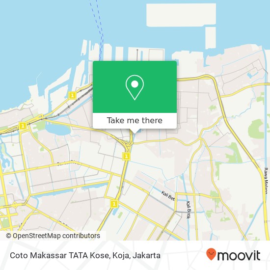 Coto Makassar TATA Kose, Koja map