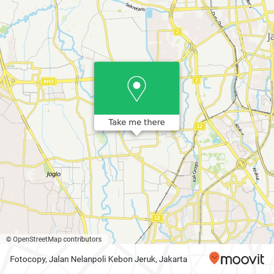 Fotocopy, Jalan Nelanpoli Kebon Jeruk map