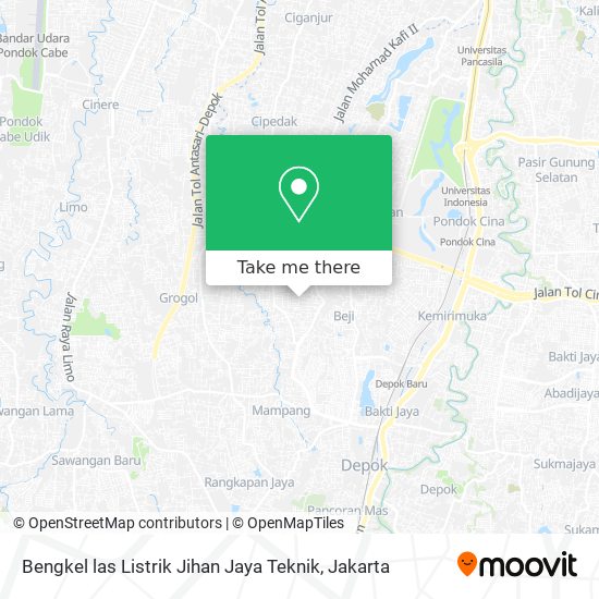 Bengkel las Listrik Jihan Jaya Teknik map