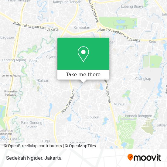 Sedekah Ngider map