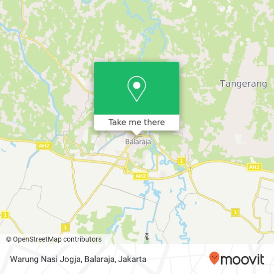 Warung Nasi Jogja, Balaraja map