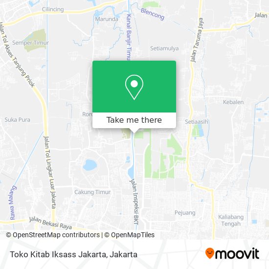 Toko Kitab Iksass Jakarta map