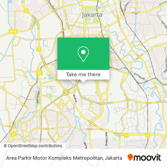 Area Parkir Motor Kompleks Metropolitan map