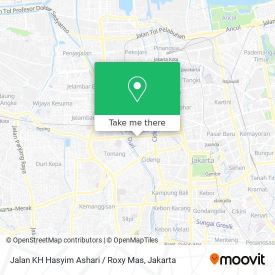Jalan KH Hasyim Ashari / Roxy Mas map