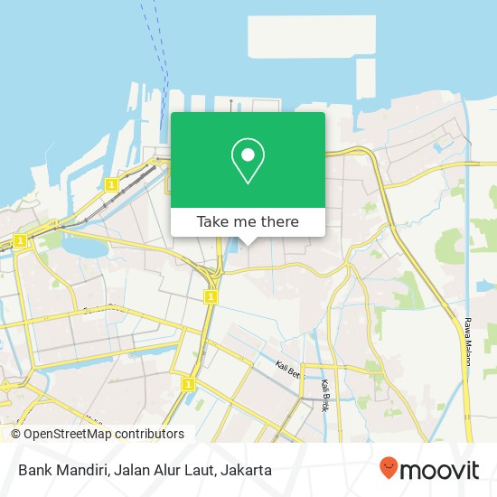 Bank Mandiri, Jalan Alur Laut map