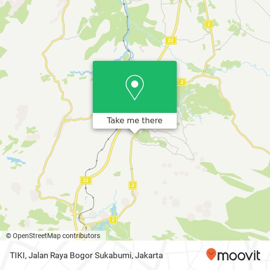 TIKI, Jalan Raya Bogor Sukabumi map