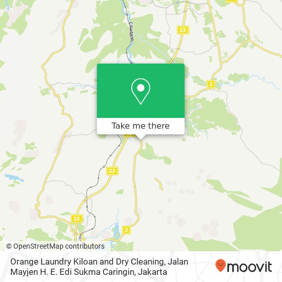 Orange Laundry Kiloan and Dry Cleaning, Jalan Mayjen H. E. Edi Sukma Caringin map