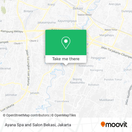 Ayana Spa and Salon Bekasi map