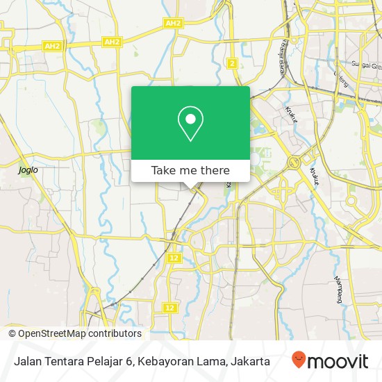 Jalan Tentara Pelajar 6, Kebayoran Lama map