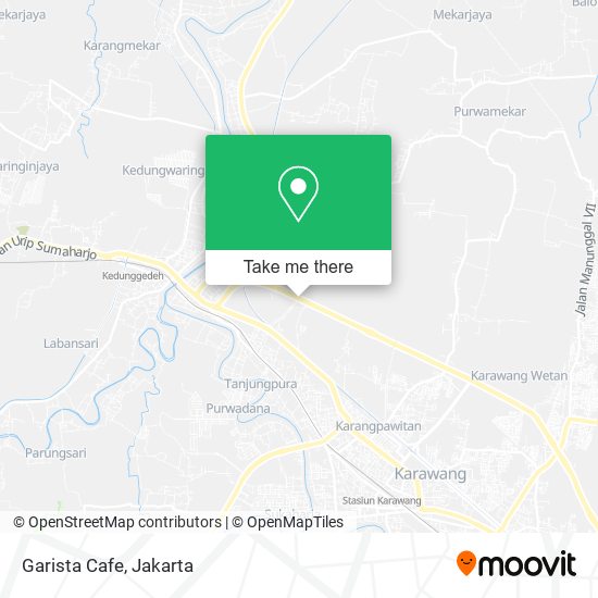 Garista Cafe, Jalan Bypass Tanjungpura Karawang Barat map