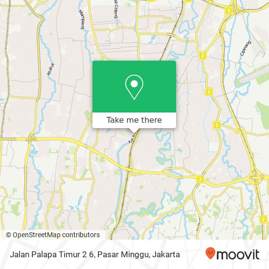 Jalan Palapa Timur 2 6, Pasar Minggu map