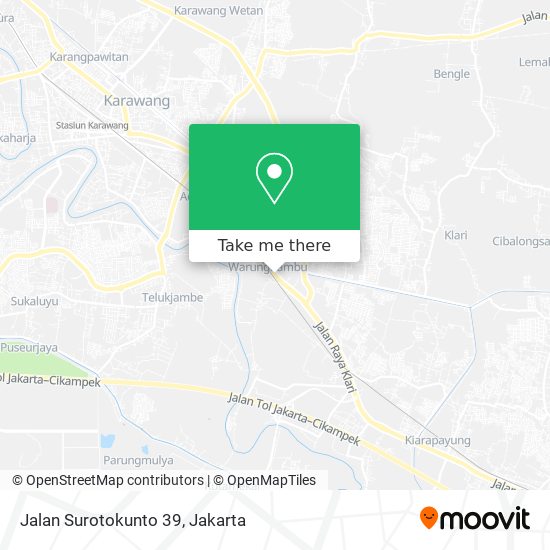 Jalan Surotokunto 39 map