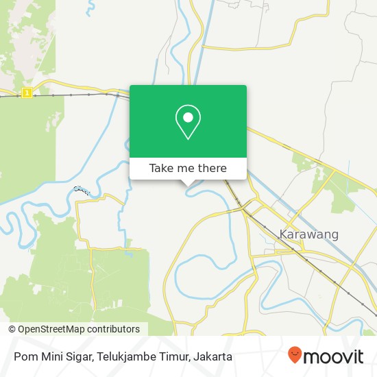 Pom Mini Sigar, Telukjambe Timur map