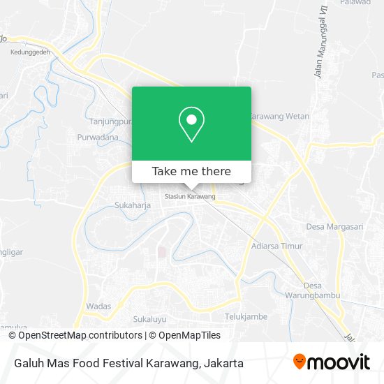 Galuh Mas  Food Festival Karawang map