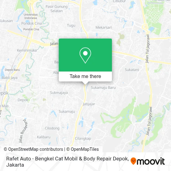 Rafet Auto - Bengkel Cat Mobil & Body Repair Depok map