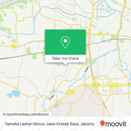 Yamaha Lestari Motor, Jalan Kresek Raya map