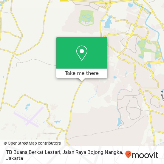 TB Buana Berkat Lestari, Jalan Raya Bojong Nangka map