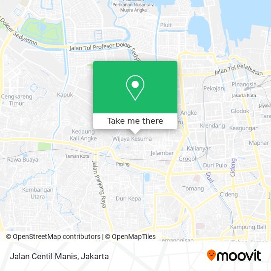 Jalan Centil Manis map