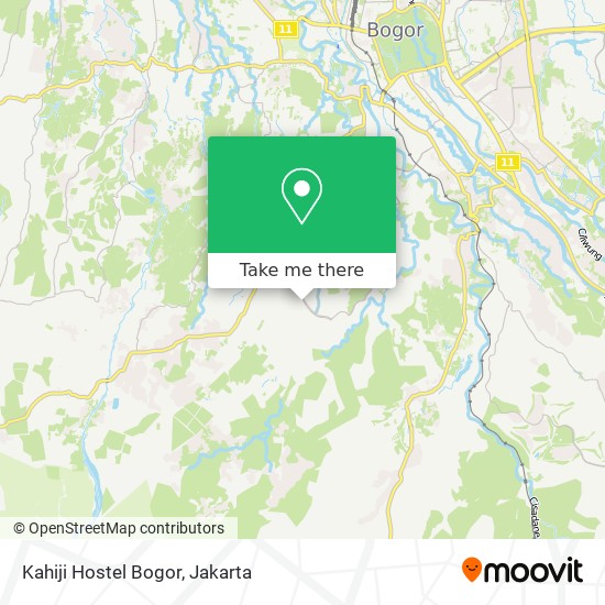 Kahiji Hostel Bogor map