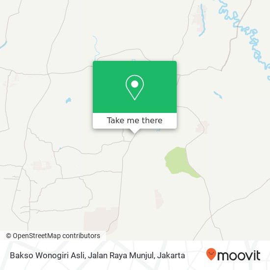 Bakso Wonogiri Asli, Jalan Raya Munjul map