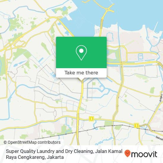 Super Quality Laundry and Dry Cleaning, Jalan Kamal Raya Cengkareng map