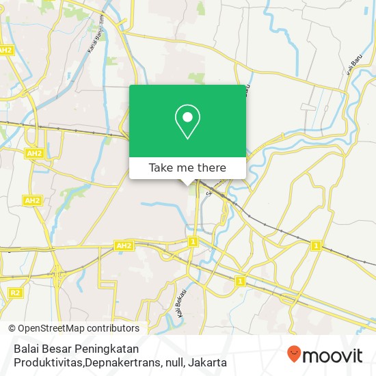 Balai Besar Peningkatan Produktivitas,Depnakertrans, null map