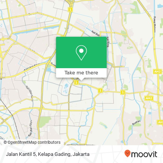 Jalan Kantil 5, Kelapa Gading map