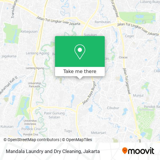 Mandala Laundry and Dry Cleaning map