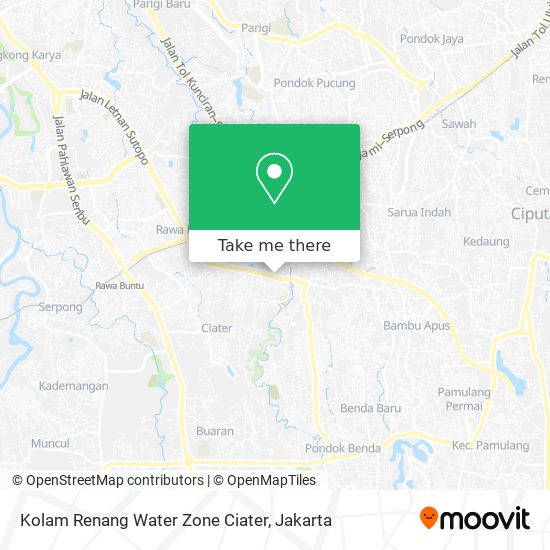 Kolam Renang Water Zone Ciater map