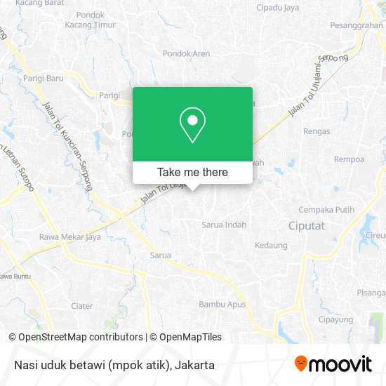 Nasi uduk betawi (mpok atik) map