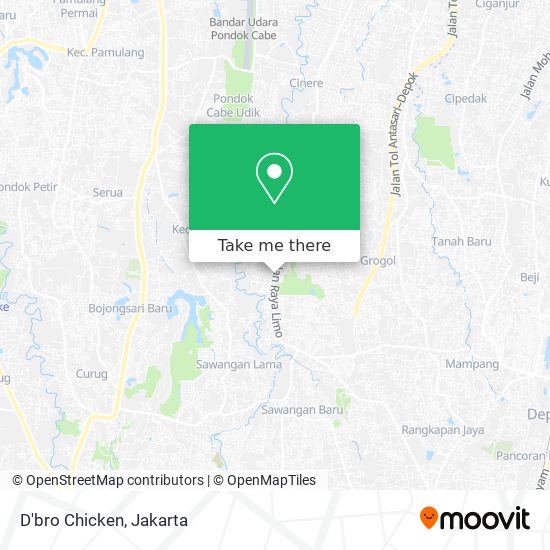D'bro Chicken map