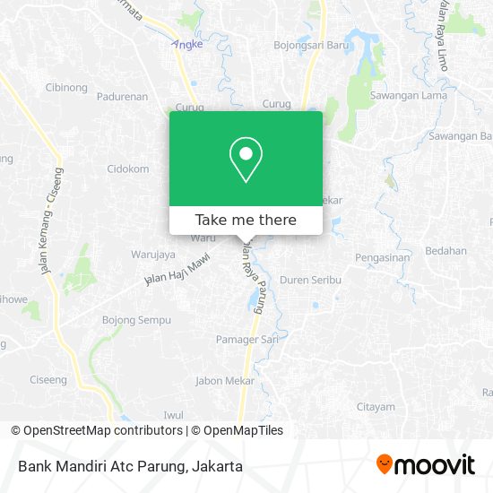 Bank Mandiri Atc Parung map